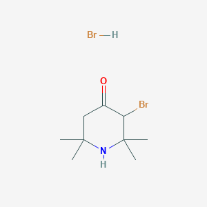 3-Bromo-2,2,6,6-tetramethylpiperidin-4-one hydrobromide