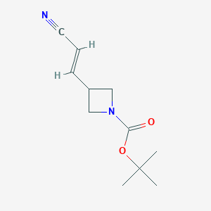 tert-Butyl (E)-3-(2-cyanovinyl)azetidine-1-carboxylate