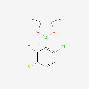 2-(6-Chloro-2-fluoro-3-(methylthio)phenyl)-4,4,5,5-tetramethyl-1,3,2-dioxaborolane