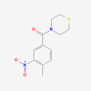 molecular formula C12H14N2O3S B14027295 (4-Methyl-3-nitrophenyl)(thiomorpholino)methanone 