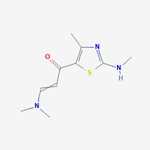 3-(Dimethylamino)-1-[4-methyl-2-(methylamino)-1,3-thiazol-5-yl]prop-2-en-1-one