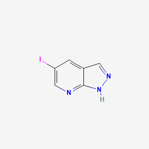 molecular formula C6H4IN3 B1402734 5-碘-1H-吡唑并[3,4-b]吡啶 CAS No. 1305324-99-5