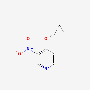 molecular formula C8H8N2O3 B14027344 4-Cyclopropoxy-3-nitropyridine 