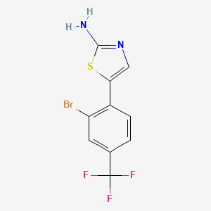 5-(2-Bromo-4-(trifluoromethyl)phenyl)thiazol-2-amine