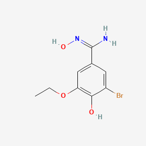 3-bromo-5-ethoxy-N',4-dihydroxybenzenecarboximidamide