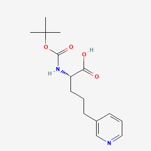 (S)-2-((Tert-butoxycarbonyl)amino)-5-(pyridin-3-YL)pentanoic acid