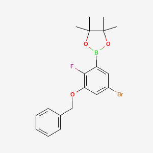 2-(3-(Benzyloxy)-5-bromo-2-fluorophenyl)-4,4,5,5-tetramethyl-1,3,2-dioxaborolane