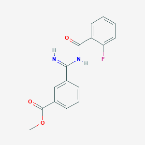 3-(n-2-Fluorobenzoylcarbamimidoyl)-benzoic acid methyl ester