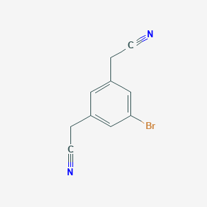 molecular formula C10H7BrN2 B14027430 1,3-Biscyanomethyl-5-bromobenzene 