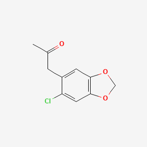 molecular formula C10H9ClO3 B14027486 1-(6-Chloro-1,3-benzodioxol-5-yl)acetone CAS No. 1097726-08-3