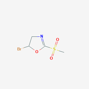 B1402751 5-Bromo-2-(methylsulfonyl)-4,5-dihydrooxazole CAS No. 1380571-67-4