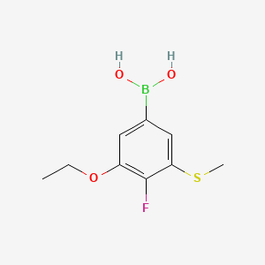 (3-Ethoxy-4-fluoro-5-(methylthio)phenyl)boronic acid