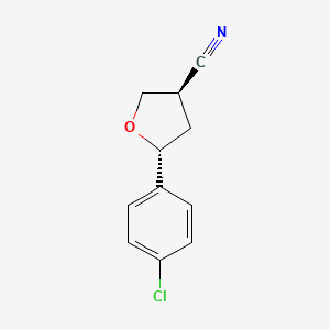 (3R,5R)-5-(4-chlorophenyl)oxolane-3-carbonitrile