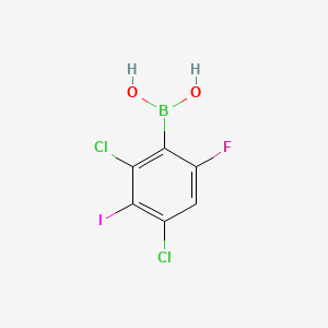 (2,4-Dichloro-6-fluoro-3-iodophenyl)boronic acid