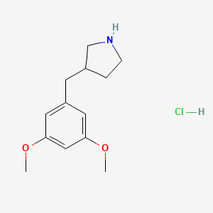 molecular formula C13H20ClNO2 B1402757 3-(3,5-二甲氧基苄基)吡咯烷盐酸盐 CAS No. 1361115-33-4
