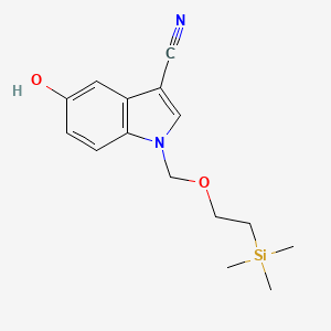 5-Hydroxy-1-((2-(trimethylsilyl)ethoxy)methyl)-1H-indole-3-carbonitrile