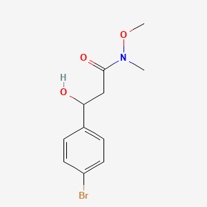 3-(4-Bromophenyl)-3-hydroxy-N-methoxy-N-methylpropanamide