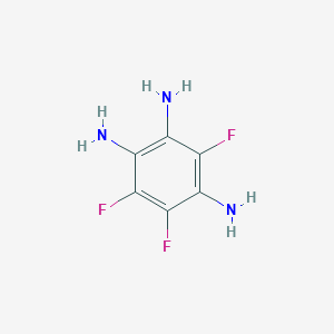 molecular formula C6H6F3N3 B14027595 3,5,6-Trifluorobenzene-1,2,4-triamine 