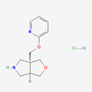 (3AR,6AR)-3A-((Pyridin-2-yloxy)methyl)hexahydro-1H-furo[3,4-C]pyrrole hydrochloride