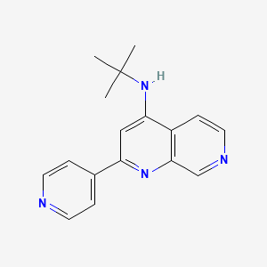 N-(Tert-butyl)-2-(pyridin-4-YL)-1,7-naphthyridin-4-amine