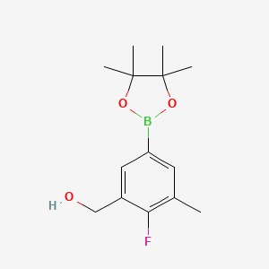 (2-Fluoro-3-methyl-5-(4,4,5,5-tetramethyl-1,3,2-dioxaborolan-2-yl)phenyl)methanol