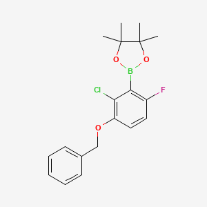 2-(3-(Benzyloxy)-2-chloro-6-fluorophenyl)-4,4,5,5-tetramethyl-1,3,2-dioxaborolane