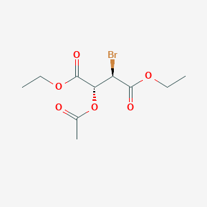 molecular formula C10H15BrO6 B1402771 (2R,3R)-2-乙酰氧基-3-溴琥珀酸二乙酯 CAS No. 74213-59-5