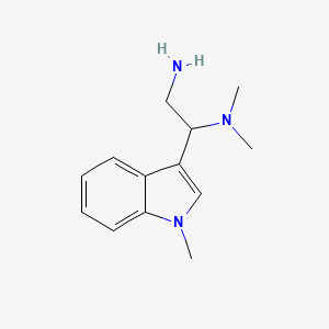 B1402772 N1,N1-dimethyl-1-(1-methyl-1H-indol-3-yl)ethane-1,2-diamine CAS No. 1225553-93-4