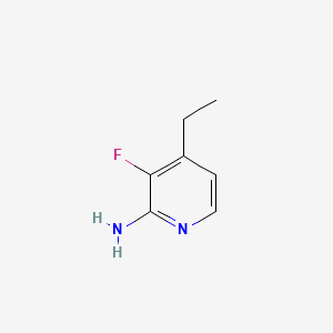 molecular formula C7H9FN2 B14027722 4-Ethyl-3-fluoropyridin-2-amine 