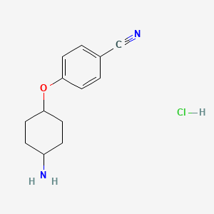 4-[(trans-4-Aminocyclohexyl)oxy]benzonitrile HCl