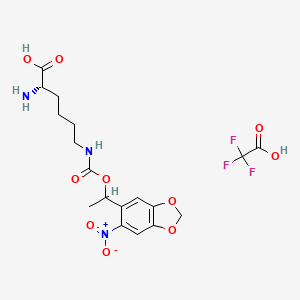 Methyl-O-nitropiperonyllysine (mnpk) trifluoroacetic acid