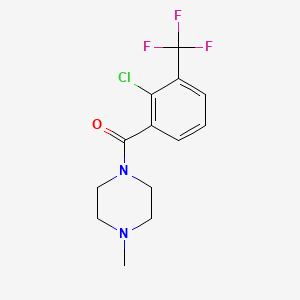 (2-Chloro-3-(trifluoromethyl)phenyl)(4-methylpiperazin-1-yl)methanone