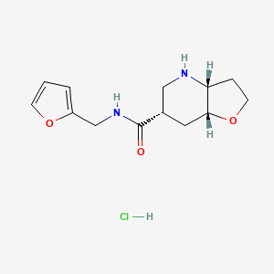 Rel-(3aR,6S,7aR)-N-(furan-2-ylmethyl)octahydrofuro[3,2-b]pyridine-6-carboxamide hydrochloride