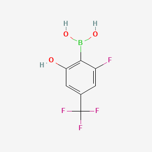 (2-Fluoro-6-hydroxy-4-(trifluoromethyl)phenyl)boronic acid