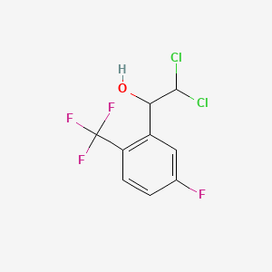 2,2-Dichloro-1-(5-fluoro-2-(trifluoromethyl)phenyl)ethanol