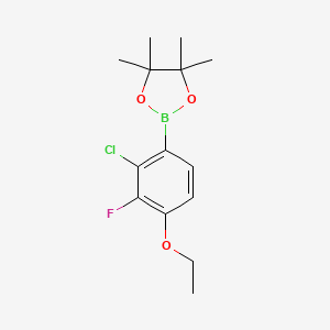 2-(2-Chloro-4-ethoxy-3-fluorophenyl)-4,4,5,5-tetramethyl-1,3,2-dioxaborolane