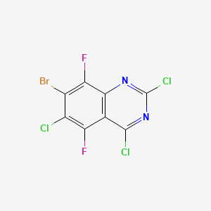 7-Bromo-2,4,6-trichloro-5,8-difluoroquinazoline