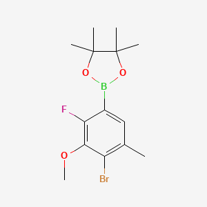 2-(4-Bromo-2-fluoro-3-methoxy-5-methylphenyl)-4,4,5,5-tetramethyl-1,3,2-dioxaborolane