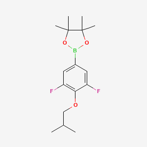 molecular formula C16H23BF2O3 B14027957 2-(3,5-Difluoro-4-isobutoxyphenyl)-4,4,5,5-tetramethyl-1,3,2-dioxaborolane 