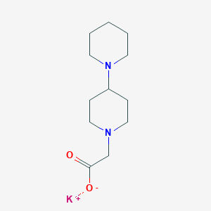 molecular formula C12H21KN2O2 B14027998 Potassium 2-([1,4-bipiperidin]-1-YL)acetate 