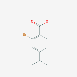 molecular formula C11H13BrO2 B14028024 Methyl 2-bromo-4-isopropylbenzoate 