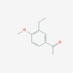 molecular formula C11H14O2 B14028030 1-(3-Ethyl-4-methoxyphenyl)ethan-1-one 