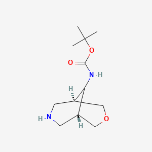 molecular formula C12H22N2O3 B14028038 Tert-butyl N-[exo-3-oxa-7-azabicyclo[3.3.1]nonan-9-YL]carbamate 