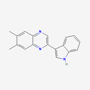 molecular formula C18H15N3 B1402805 2-(1H-Indol-3-yl)-6,7-dimethyl-quinoxaline CAS No. 1314446-36-0
