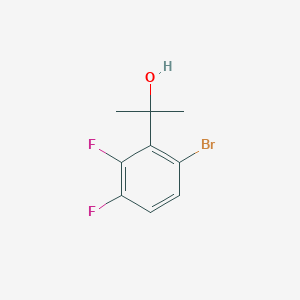 molecular formula C9H9BrF2O B14028054 2-(6-Bromo-2,3-difluorophenyl)propan-2-ol 