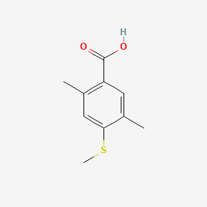 molecular formula C10H12O2S B14028056 2,5-Dimethyl-4-(methylthio)benzoic acid 