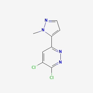 3,4-Dichloro-6-(1-methyl-1H-pyrazol-5-YL)pyridazine