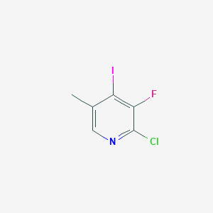 molecular formula C6H4ClFIN B14028096 2-Chloro-3-fluoro-4-iodo-5-methylpyridine 