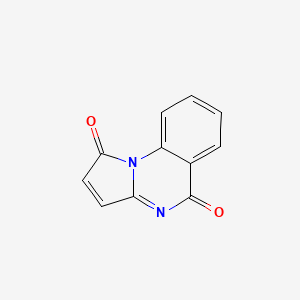 molecular formula C11H6N2O2 B1402819 吡咯并[1,2-a]喹唑啉-1,5-二酮 CAS No. 1365963-58-1