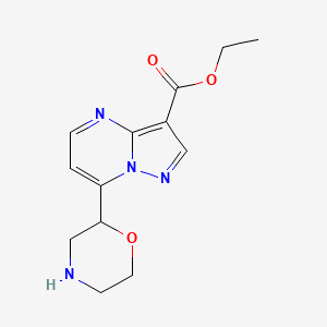 Ethyl 7-(Morpholin-2-Yl)Pyrazolo[1,5-A]Pyrimidine-3-Carboxylate